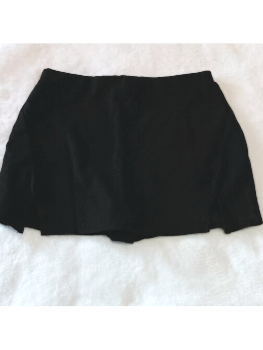 Windsor Athletic Attitude Slit Mini Short Skirt Skort - Size L Black Casual